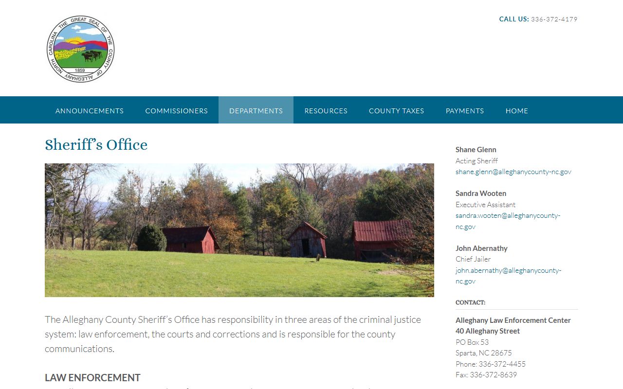 Alleghany County booking releases sheriff office website