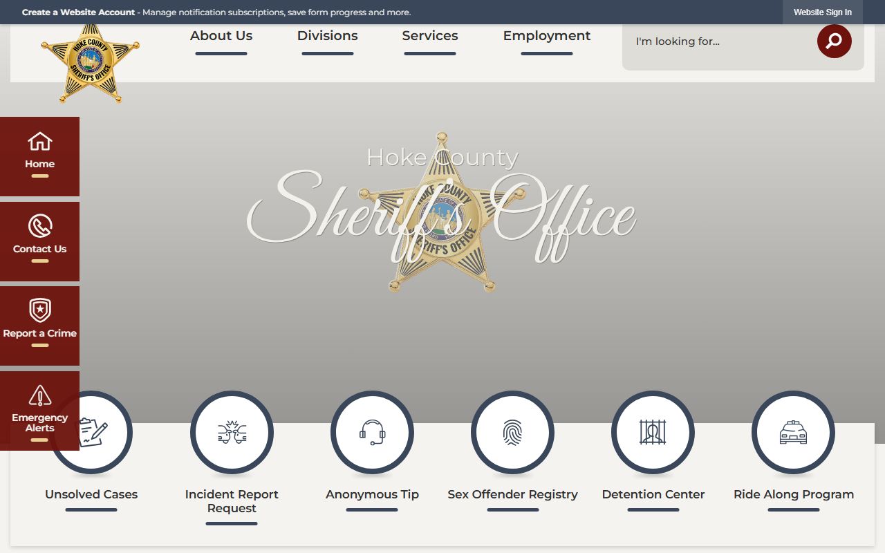 Hoke County booking releases sheriff office