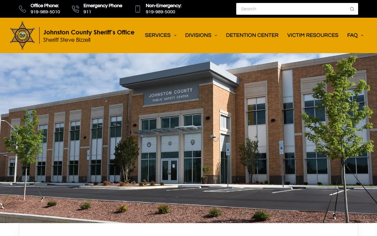 Johnston County booking releases sheriff office