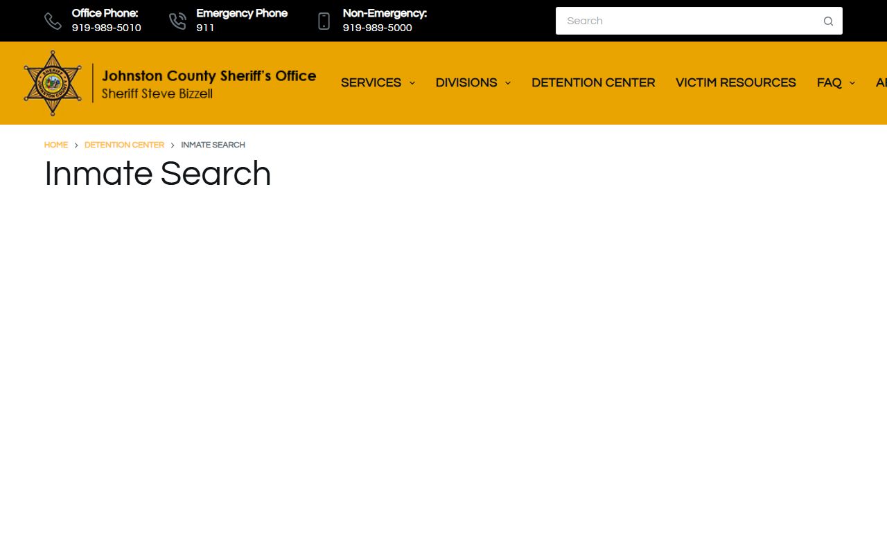 Johnston County booking releases inmate search