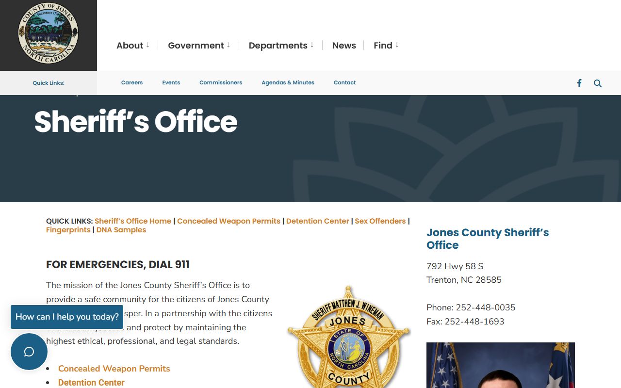 Jones County booking releases sheriff office