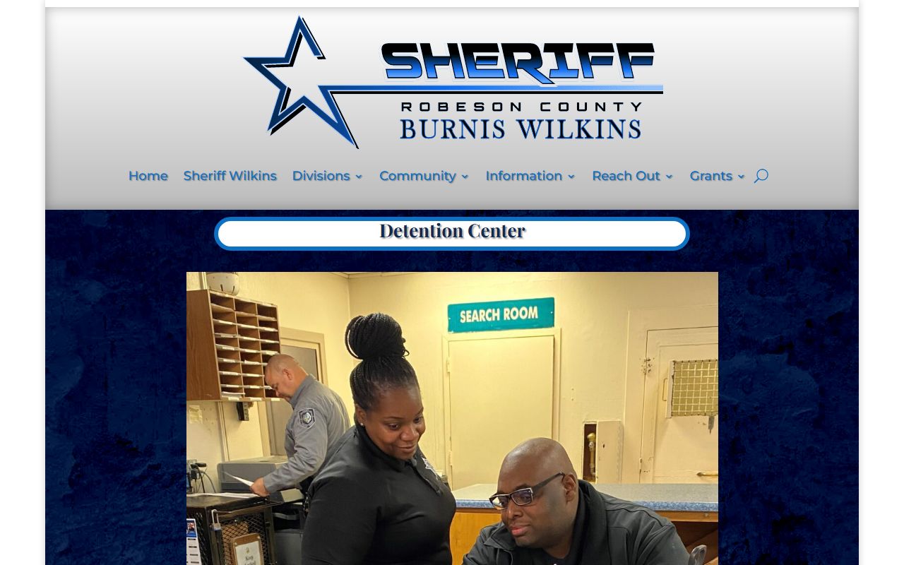 Robeson County jail information for booking releases