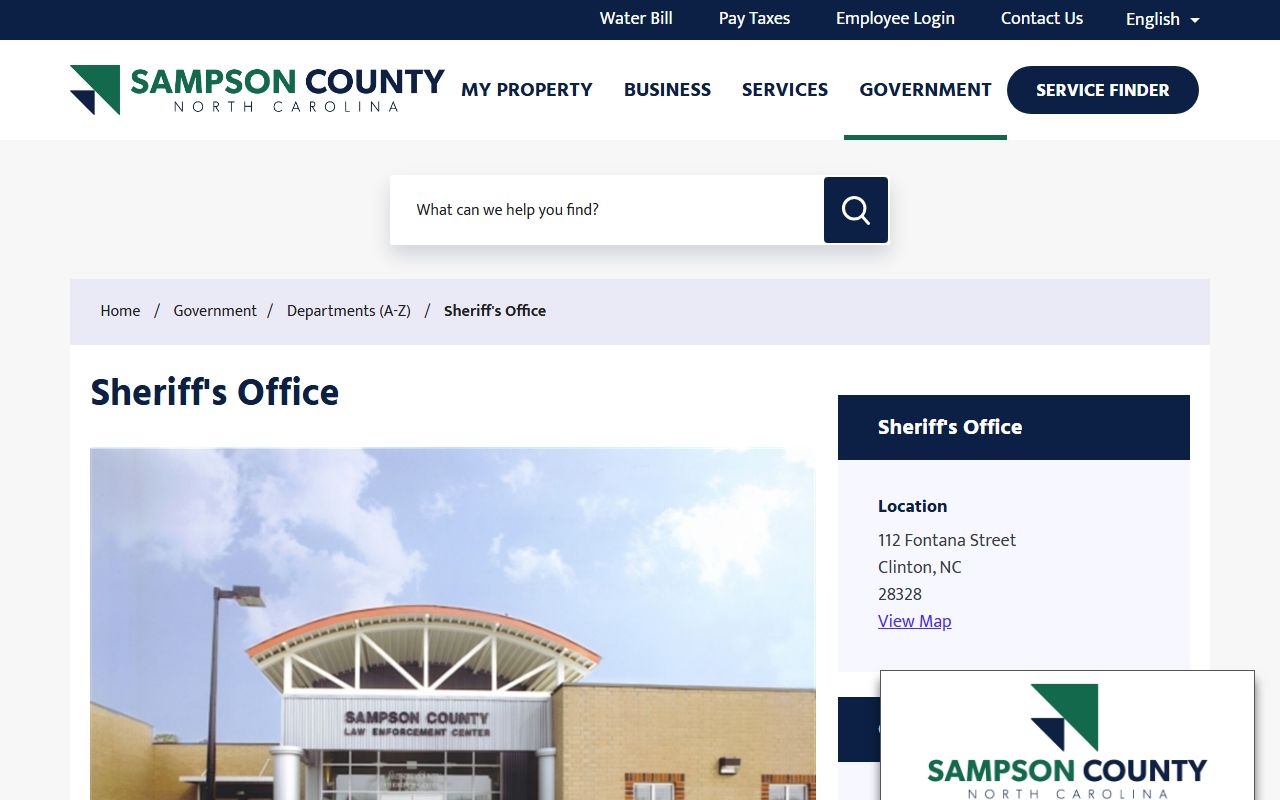 Sampson County Sheriff's Office for booking releases