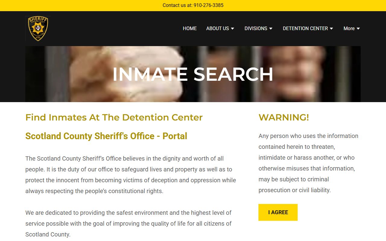 Scotland County inmate search for booking releases